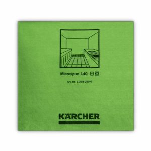 Microspun microfibre cloth, green