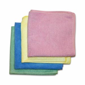 Velour microfibre cloth, green