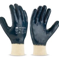 First-class latex glove with knitted cotton